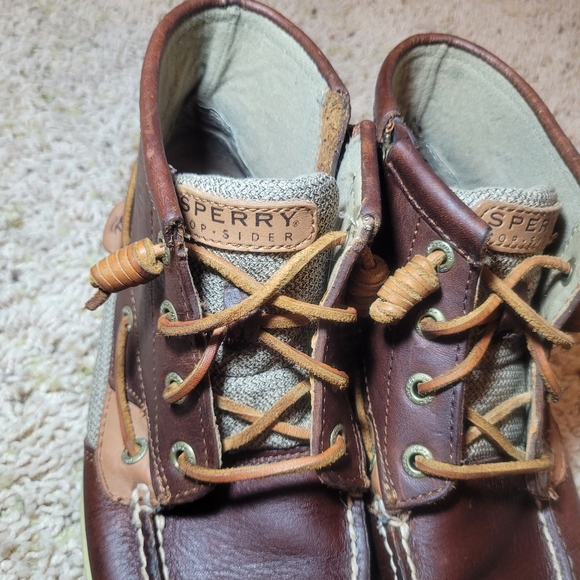 Sperry Women's Top Sider Marella Brown Leather Chukka Zip Ankle Boots Sz 7M - Picture 3 of 9